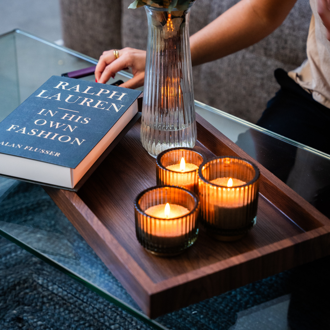 Glasstage grøn/guld