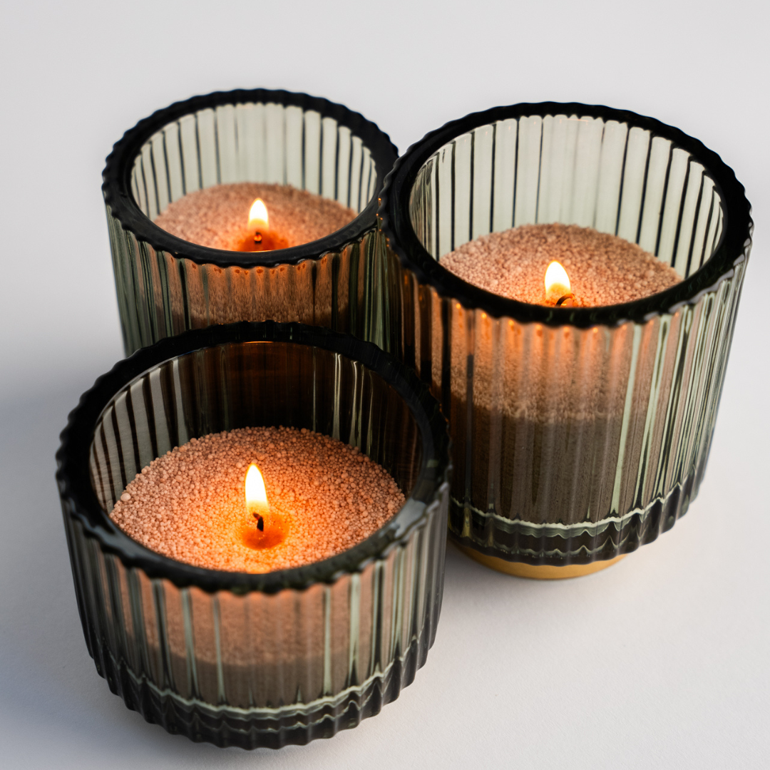 Glasstage grøn/guld