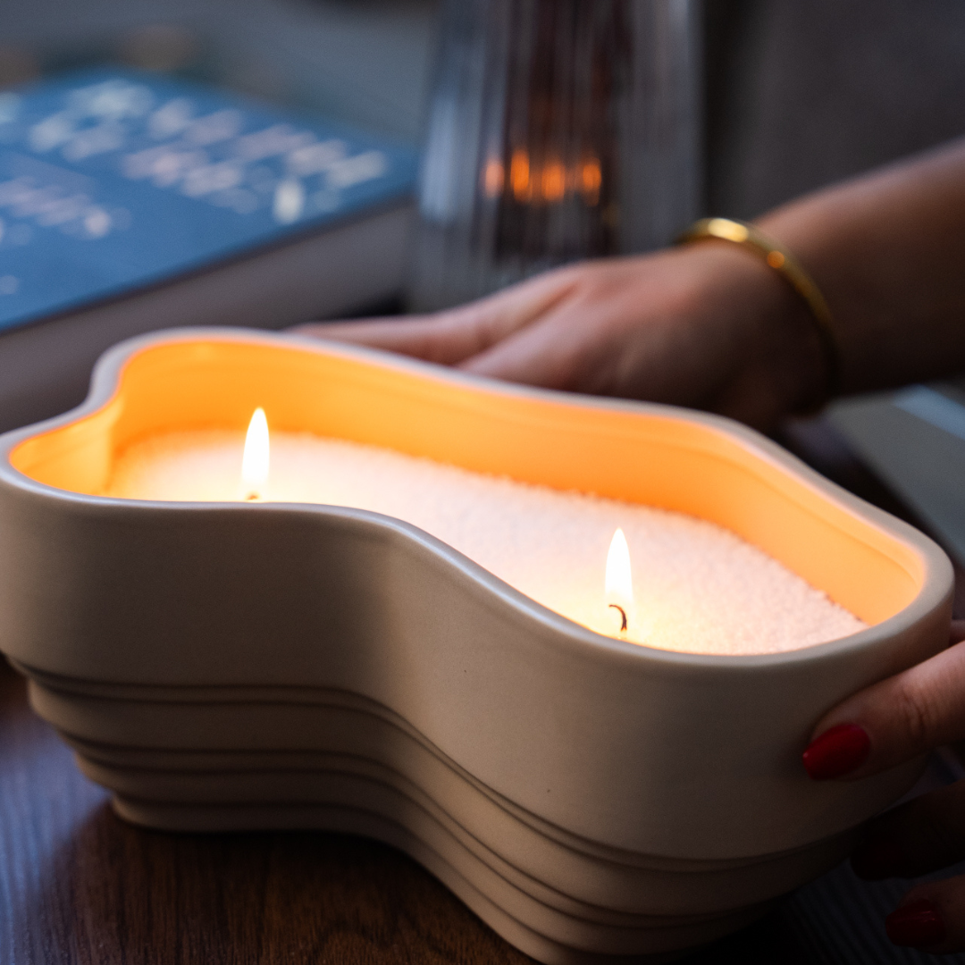 Lake Keramikskål m. stearinpulver