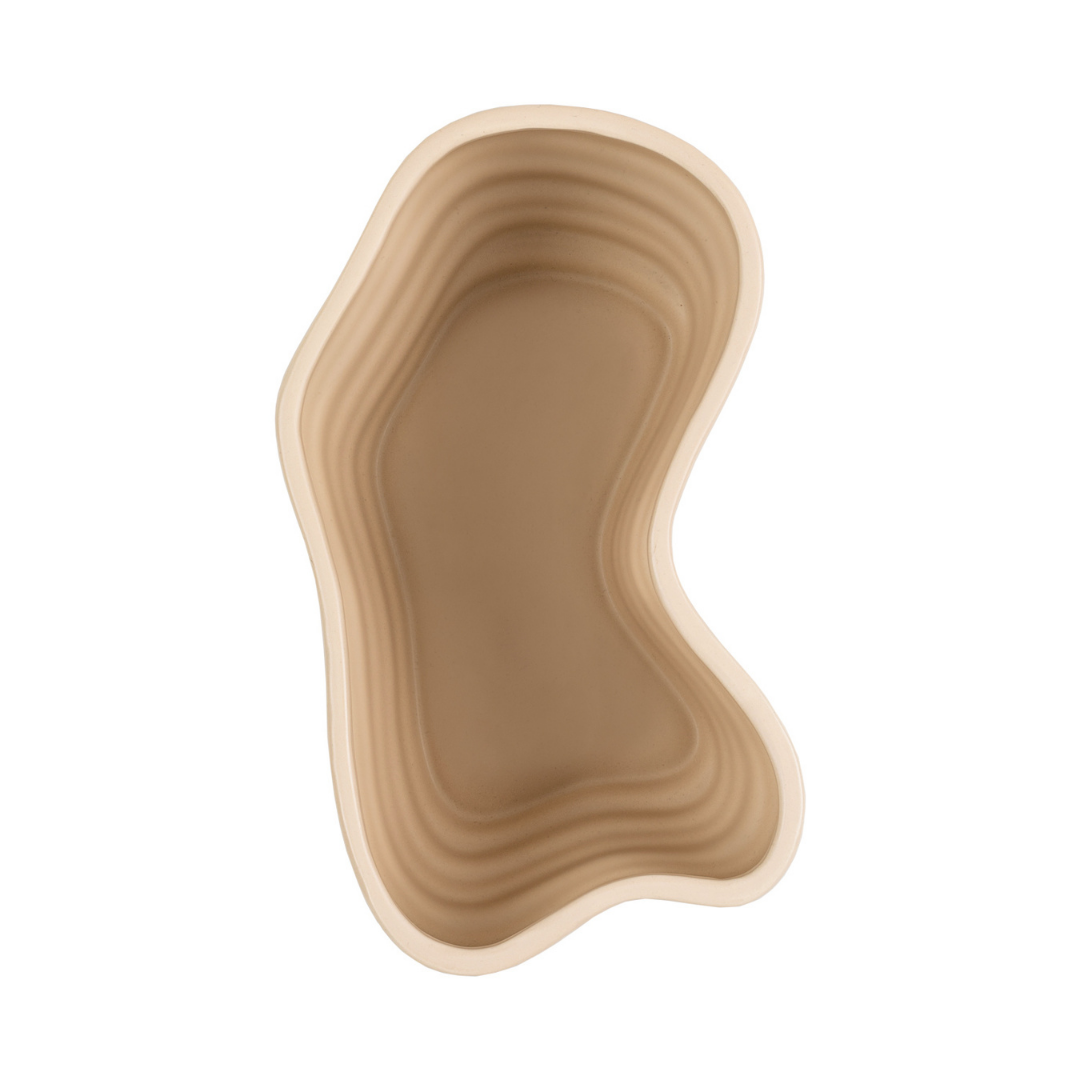 Lake skål - Sandfarvet