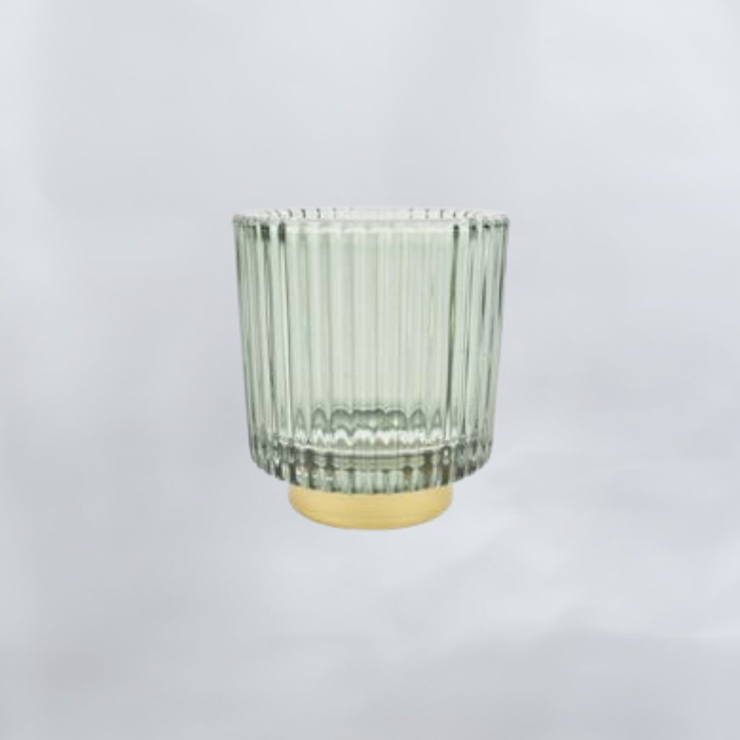 Glasstage grøn/guld