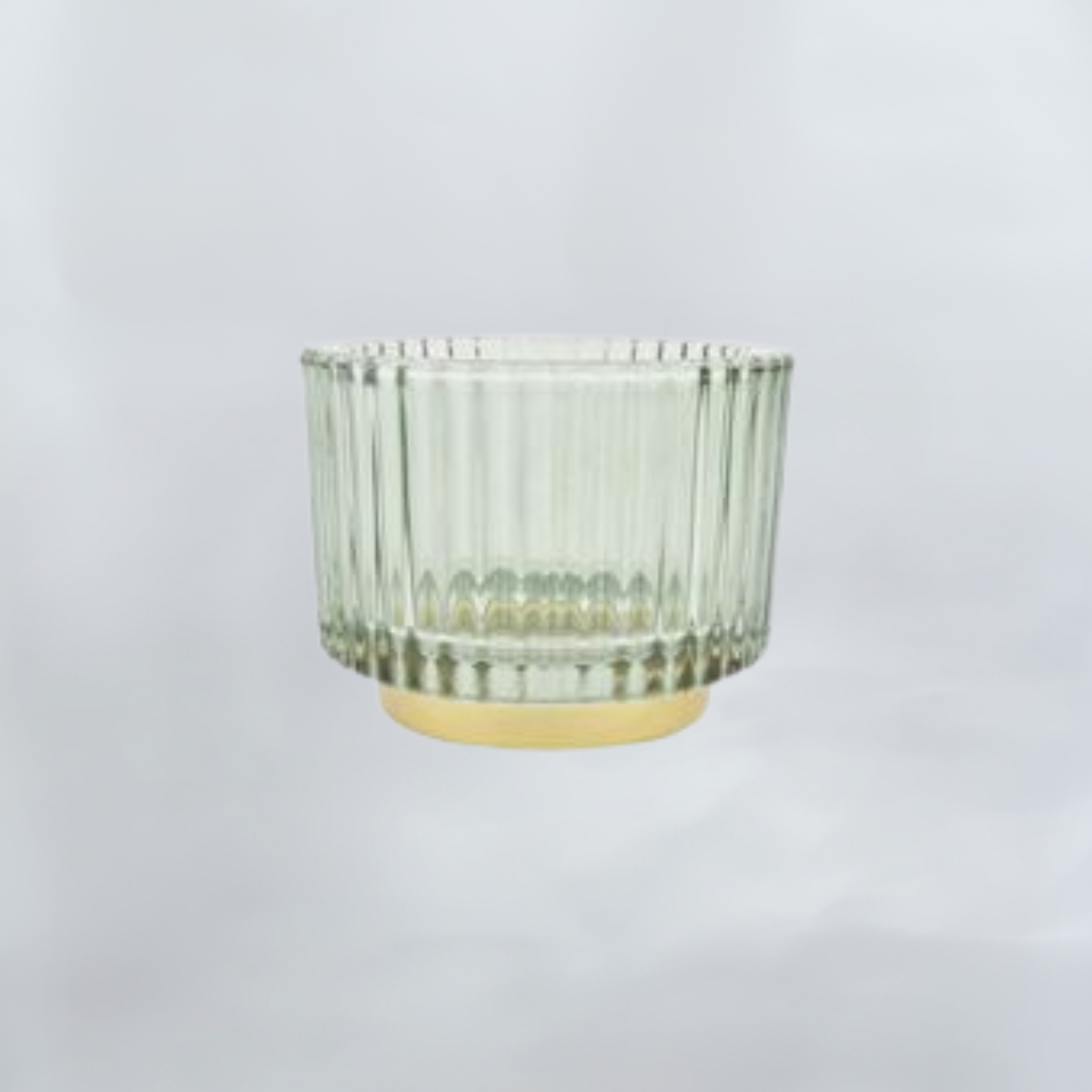 Glasstage grøn/guld