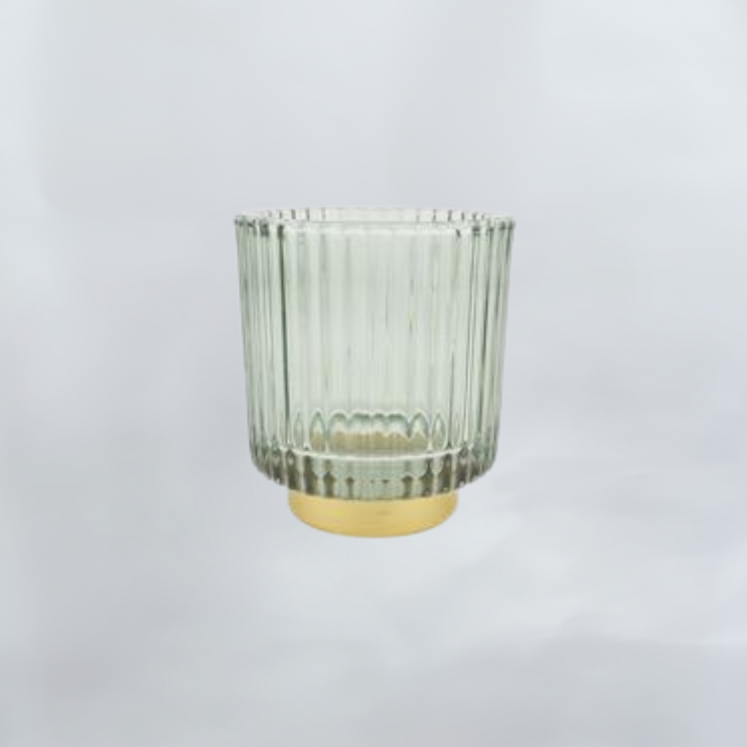 Glasstage grøn/guld