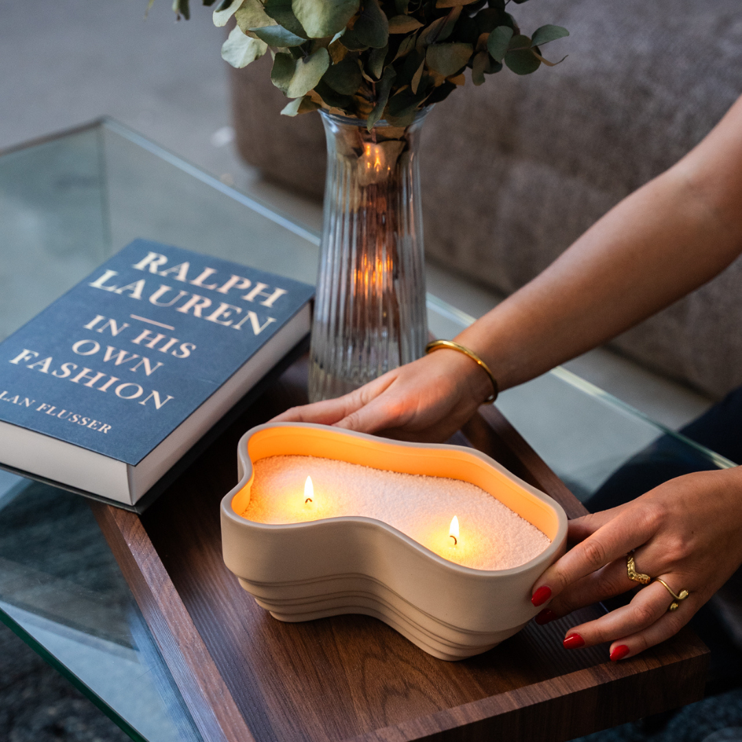 Lake Keramikskål m. stearinpulver