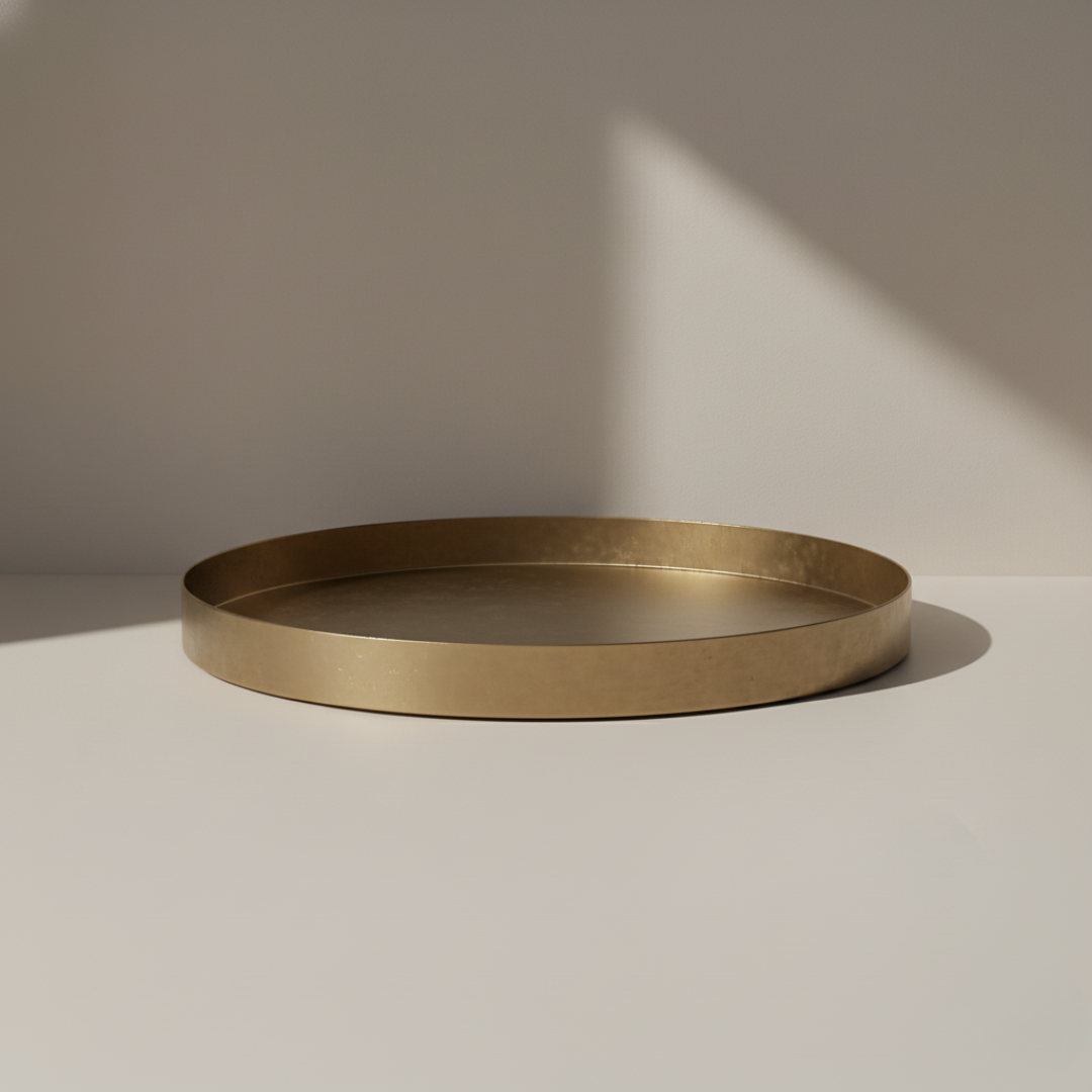 Dekorations bakke messing Ø20,5