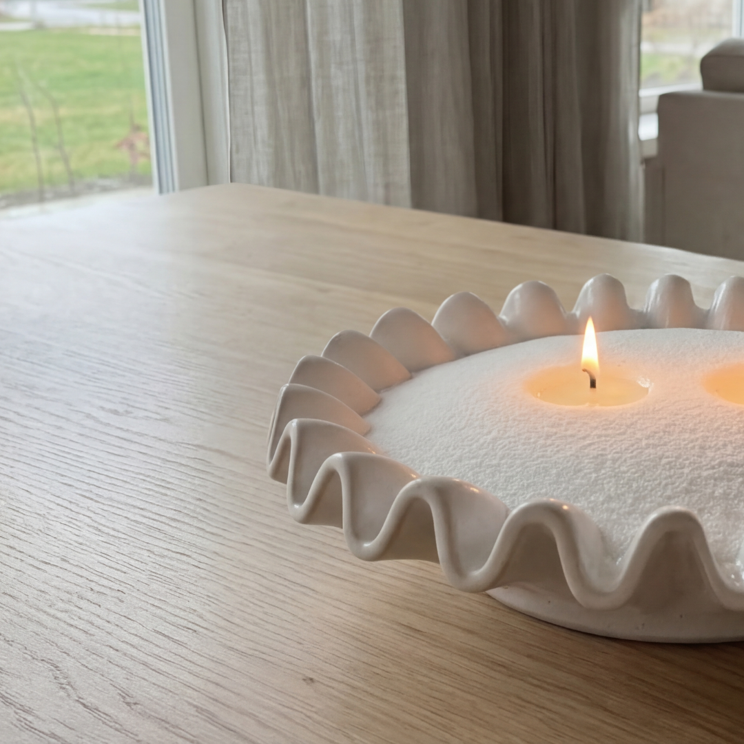 RONALD keramik fad Ø34,5 cm hvid