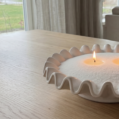 RONALD keramik fad Ø34,5 cm hvid
