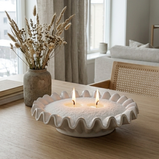 RONALD keramik fad Ø34,5 cm hvid